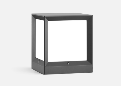 Quadrato Piccolo | E27 | Surface mount | Aluminum die-casting body | PC Diffuser | IP65 | BK | | 220X270