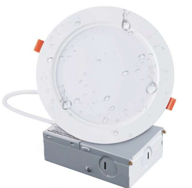 Pannello piatto | LED | 18w | CCT Selectable | 8" | Plastic body | Frost PC diffuser | Wet rated